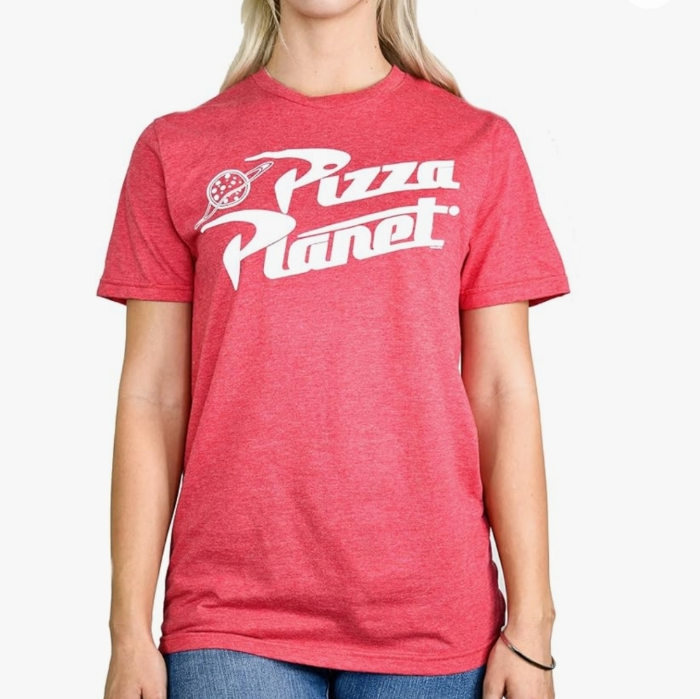 Pixar Disney Toy Story 'PIZZA PLANET' graphic tee Ripple Junction Large Unisex